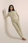 Cotton Ribbed Suit | Lemon Twist