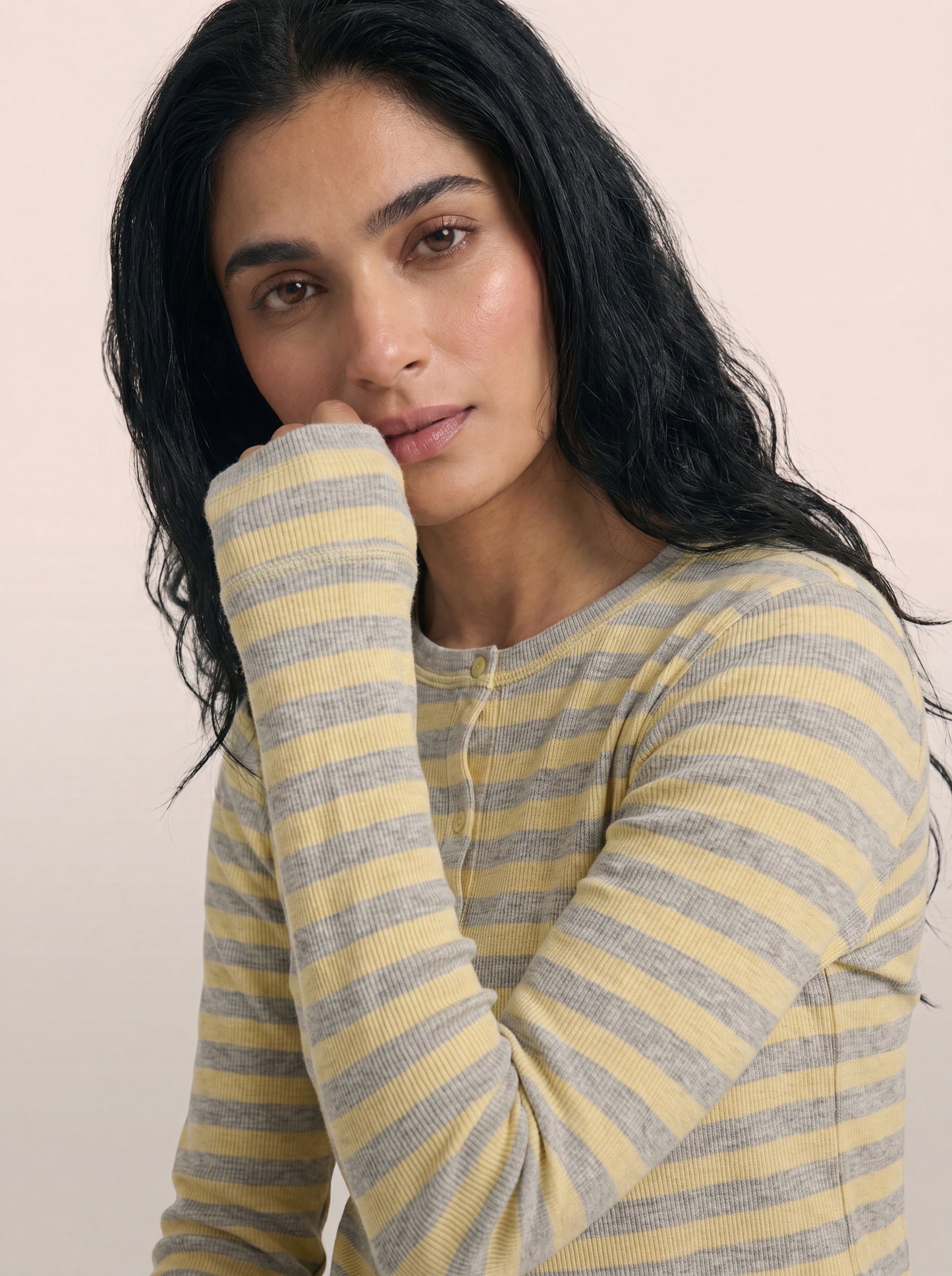 Cotton Ribbed Suit | Lemon Twist