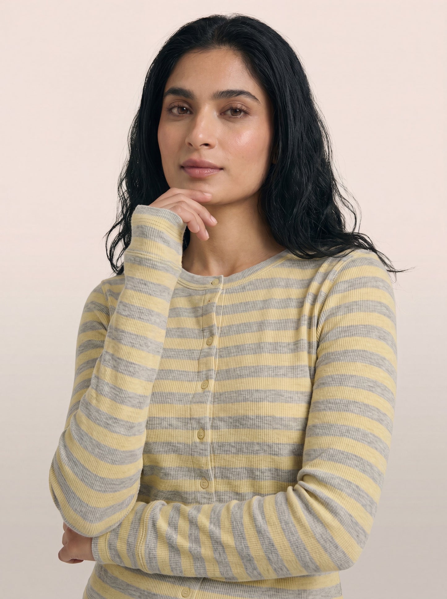 Cotton Ribbed Suit | Lemon Twist